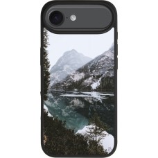 iPhone Air Case Hülle - Silikon schwarz Winter 22 snowy mountain and lake