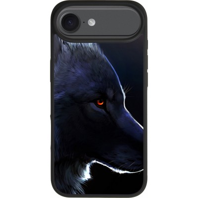 iPhone Air Case Hülle - Silikon schwarz Wolf Shape