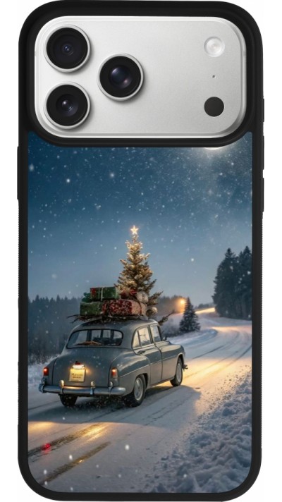 iPhone 17 Pro Max Case Hülle - Silikon schwarz Christmas 25 Car with Tree Xmas