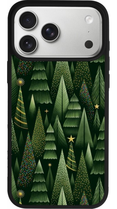 iPhone 17 Pro Max Case Hülle - Silikon schwarz Christmas 25 Pattern Xmas Tree