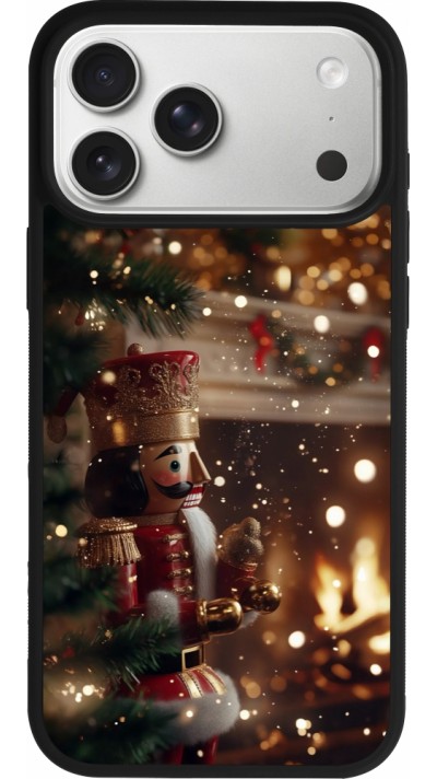 iPhone 17 Pro Max Case Hülle - Silikon schwarz Christmas 25 Xmas Nutcracker