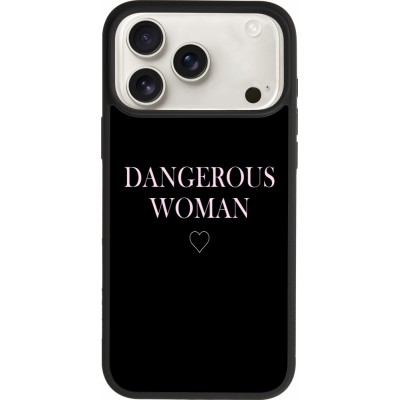 iPhone 17 Pro Max Case Hülle - Silikon schwarz Dangerous woman