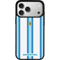 iPhone 17 Pro Max Case Hülle - Silikon schwarz Argentinien 2026 personalisierbares Fussballtrikot