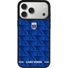 iPhone 17 Pro Max Case Hülle - Silikon schwarz Kap Verde 2026 personalisierbares Fussballtrikot