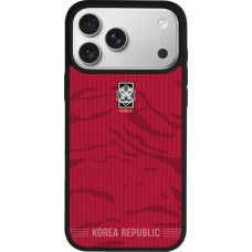 iPhone 17 Pro Max Case Hülle - Silikon schwarz Südkorea 2026 personalisierbares Fussballtrikot