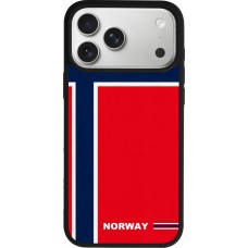 iPhone 17 Pro Max Case Hülle - Silikon schwarz Norwegen 2026 personalisierbares Fussballtrikot