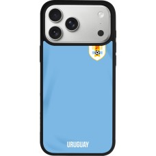 iPhone 17 Pro Max Case Hülle - Silikon schwarz Uruguay 2022 personalisierbares Fussballtrikot