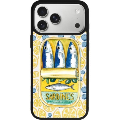 iPhone 17 Pro Max Case Hülle - Silikon schwarz Sardines in oil 2026