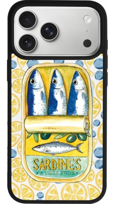 iPhone 17 Pro Max Case Hülle - Silikon schwarz Sardines in oil 2026