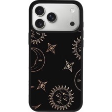iPhone 17 Pro Max Case Hülle - Silikon schwarz Suns and Moons