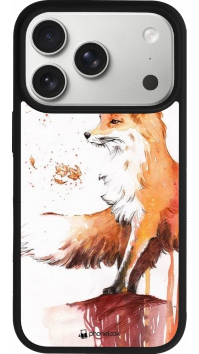 iPhone 17 Pro Case Hülle - Silikon schwarz Autumn 21 Fox