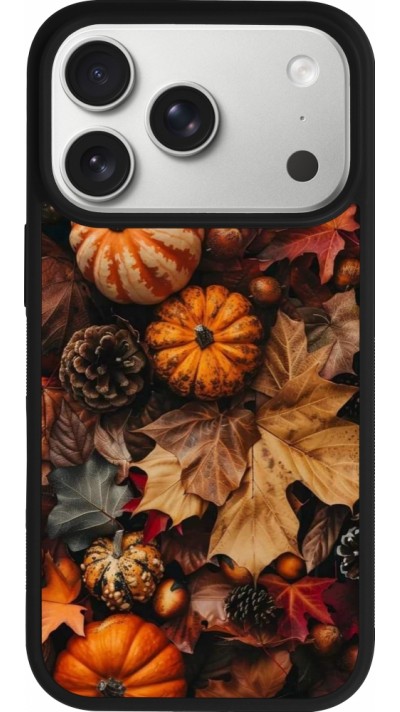 iPhone 17 Pro Case Hülle - Silikon schwarz Autumn 25 Pumpkin