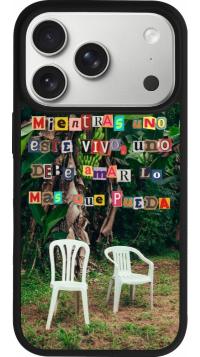 iPhone 17 Pro Case Hülle - Silikon schwarz Chairs DTMF