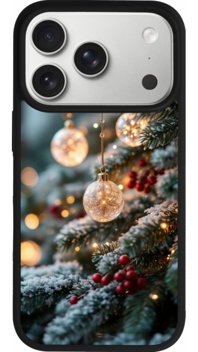 iPhone 17 Pro Case Hülle - Silikon schwarz Christmas 25 Xmas Decorated Tree