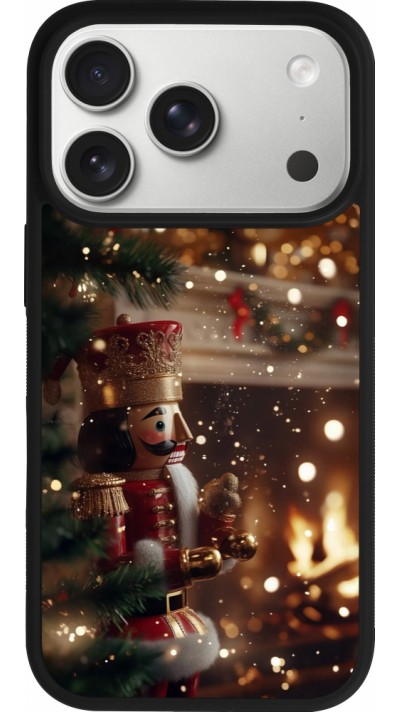 iPhone 17 Pro Case Hülle - Silikon schwarz Christmas 25 Xmas Nutcracker