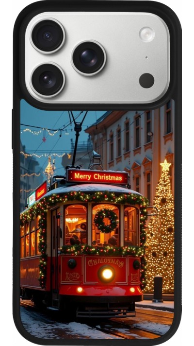 iPhone 17 Pro Case Hülle - Silikon schwarz Christmas 25 Xmas Train