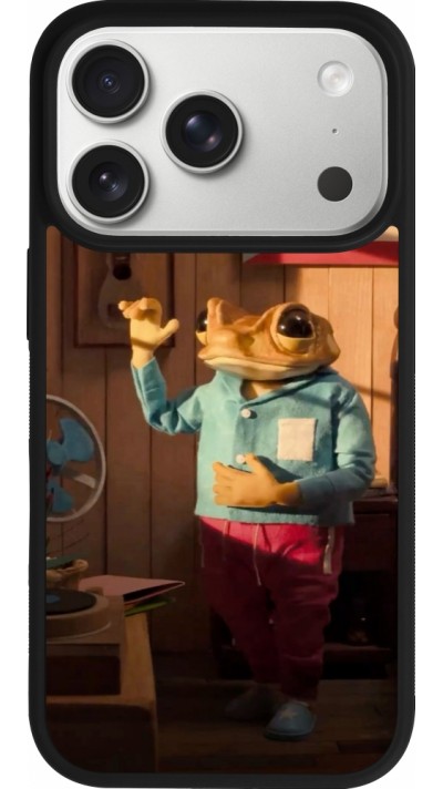 iPhone 17 Pro Case Hülle - Silikon schwarz Dancing frog DTMF