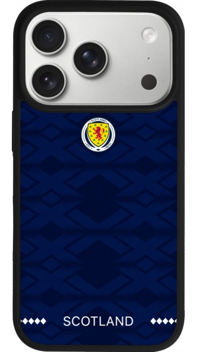 Coque iPhone 17 Pro - Silicone rigide noir Maillot de football Ecosse 2026 personnalisable