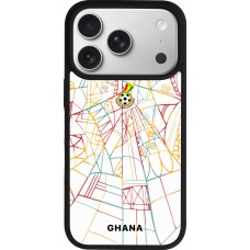 iPhone 17 Pro Case Hülle - Silikon schwarz Ghana 2026 personalisierbares Fussballtrikot