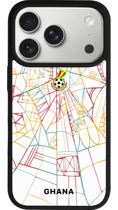 iPhone 17 Pro Case Hülle - Silikon schwarz Ghana 2026 personalisierbares Fussballtrikot