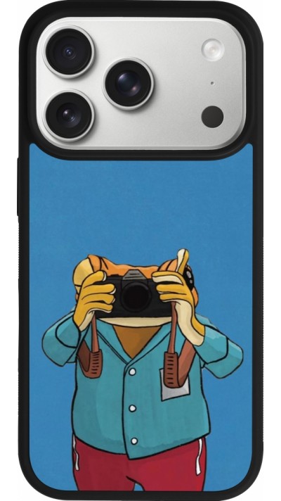 iPhone 17 Pro Case Hülle - Silikon schwarz Frog with camera DTMF