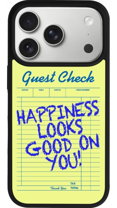 Coque iPhone 17 Pro - Silicone rigide noir Guest check 2026