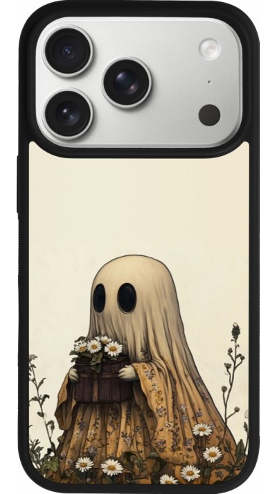 iPhone 17 Pro Case Hülle - Silikon schwarz Halloween 2025 Ghost gardener