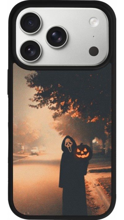iPhone 17 Pro Case Hülle - Silikon schwarz Halloween 2025 Scream