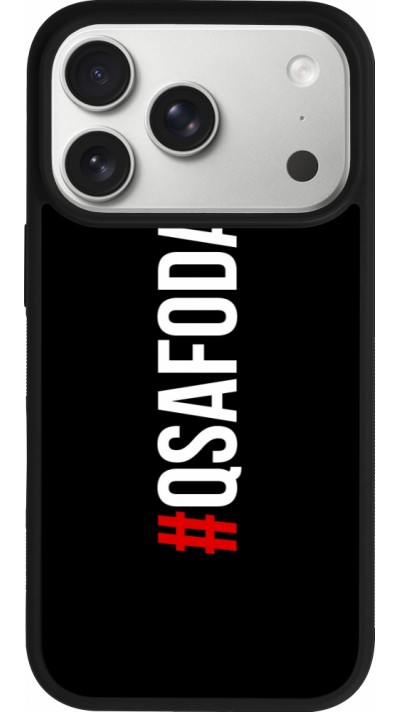 Coque iPhone 17 Pro - Silicone rigide noir Qsafoda 1