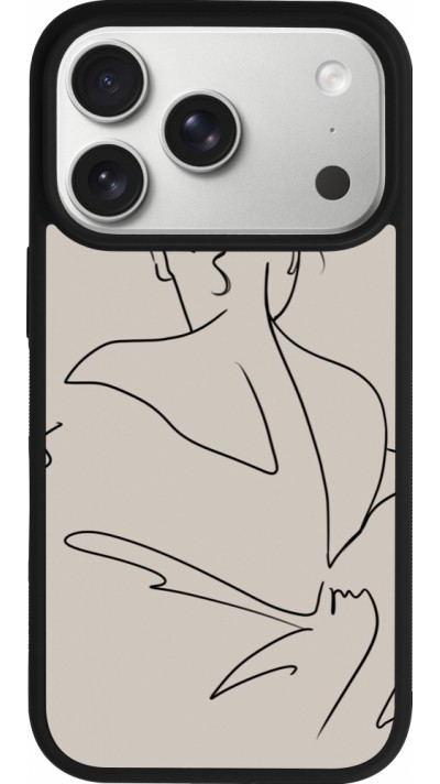 Coque iPhone 17 Pro - Silicone rigide noir Salnikova 05