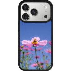 iPhone 17 Pro Case Hülle - Silikon schwarz Bee on a flower Spring 2026