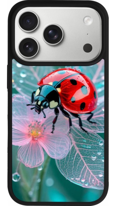 iPhone 17 Pro Case Hülle - Silikon schwarz Ladybird in bloom Spring 2026