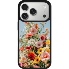 iPhone 17 Pro Case Hülle - Silikon schwarz Spring flowers Spring 2026
