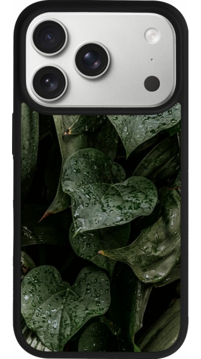 Coque iPhone 17 Pro - Silicone rigide noir Spring 23 fresh plants