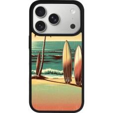 iPhone 17 Pro Case Hülle - Silikon schwarz Surf Paradise