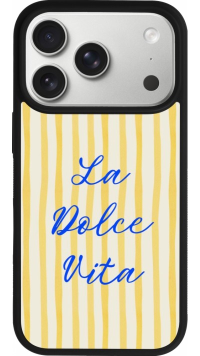 Coque iPhone 17 Pro - Silicone rigide noir The good life 2026