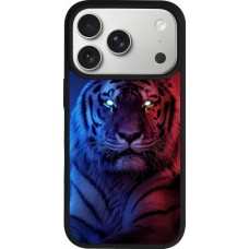 iPhone 17 Pro Case Hülle - Silikon schwarz Tiger Blue Red