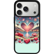 iPhone 17 Pro Case Hülle - Silikon schwarz Valentin 2025 Schick