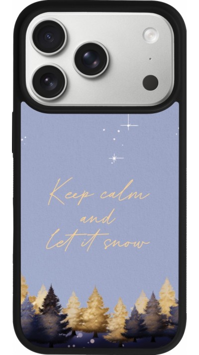 iPhone 17 Pro Case Hülle - Silikon schwarz Winter 25 Winter illustration of trees