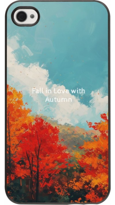 iPhone 4/4s Case Hülle - Autumn 25 Fall in love