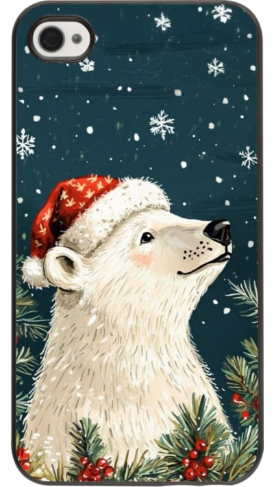 iPhone 4/4s Case Hülle - Christmas 25 Bear