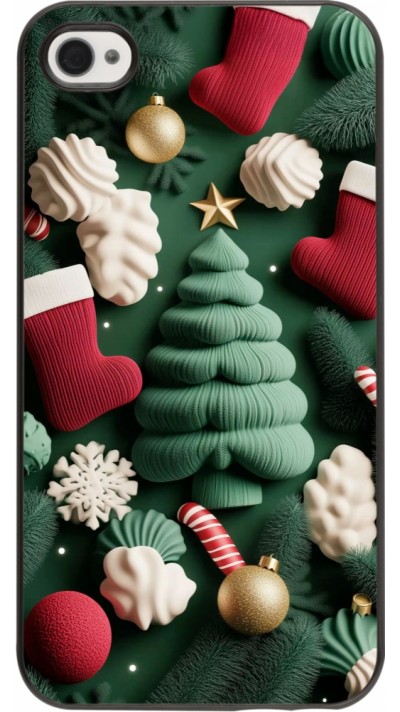 iPhone 4/4s Case Hülle - Christmas 25 Christmas textiles