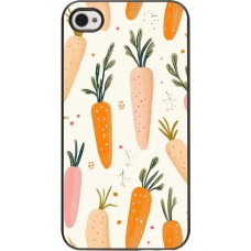 iPhone 4/4s Case Hülle - Easter 2026 Illustration carrots