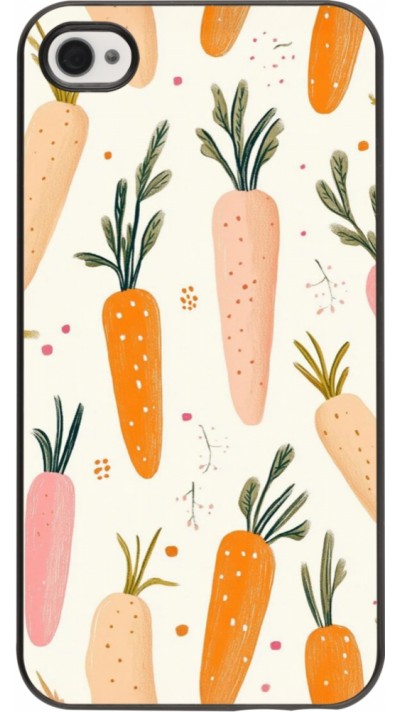 iPhone 4/4s Case Hülle - Easter 2026 Illustration carrots