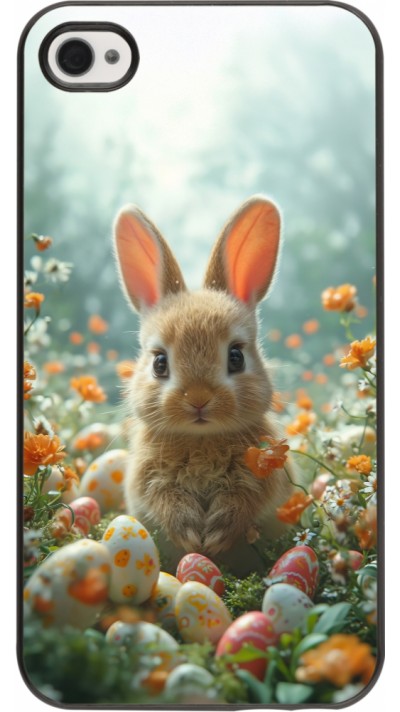 iPhone 4/4s Case Hülle - Easter 2026 Rabbit in the garden