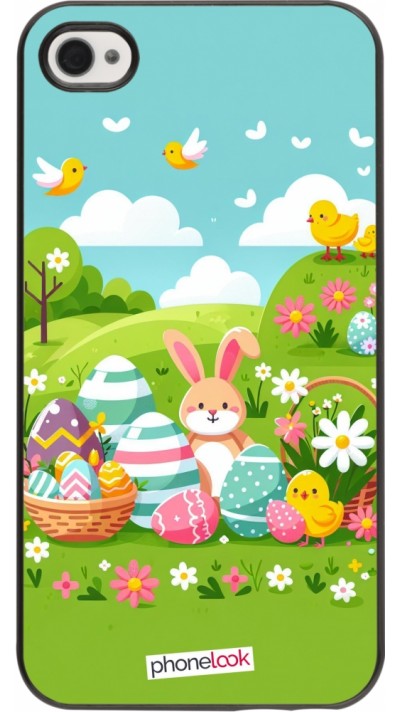 iPhone 4/4s Case Hülle - Ostern 2025 Gruen