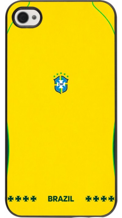 iPhone 4/4s Case Hülle - Brasilien 2026 personalisierbares Fussballtrikot