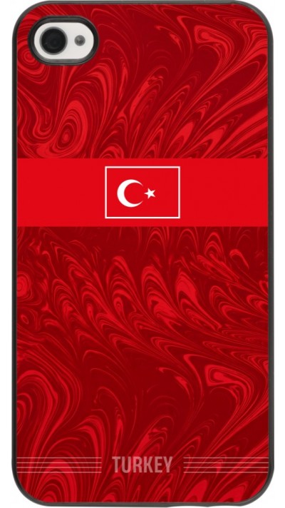 iPhone 4/4s Case Hülle - Türkei 2026 personalisierbares Fussballtrikot