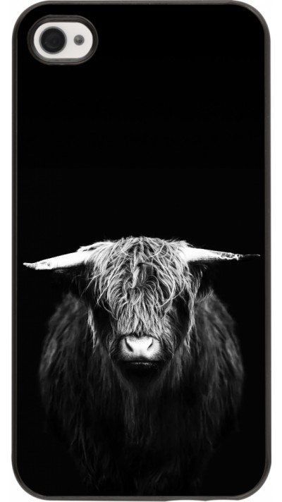 iPhone 4/4s Case Hülle - Highland calf black iPhone 4/4s Case Hülle - Highland calf black
