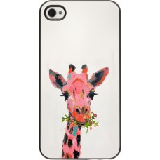iPhone 4/4s Case Hülle - Pink Girafe Paint